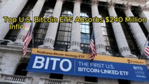 Top U.S. Bitcoin ETF Absorbs $240 Million Inflows As Spot ETF Excitement Rages