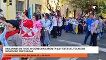 Bailarines de todo misiones bailaron en la Fiesta del Folklore Misionero en Posadas