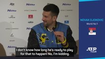 Coaching Rune?! I'm not ready to stop playing, laughs Djokovic