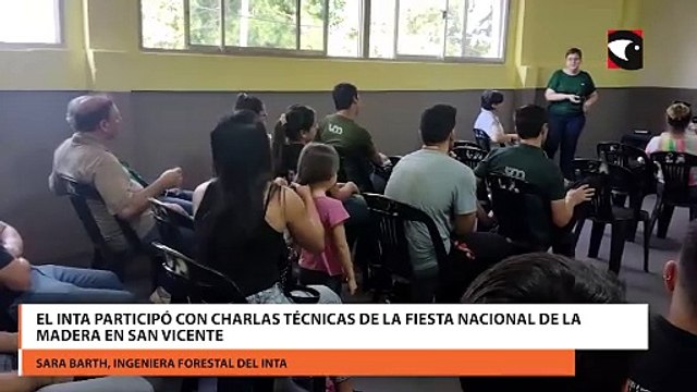 El INTA participó con charlas técnicas de la Fiesta Nacional de la Madera en San Vicente