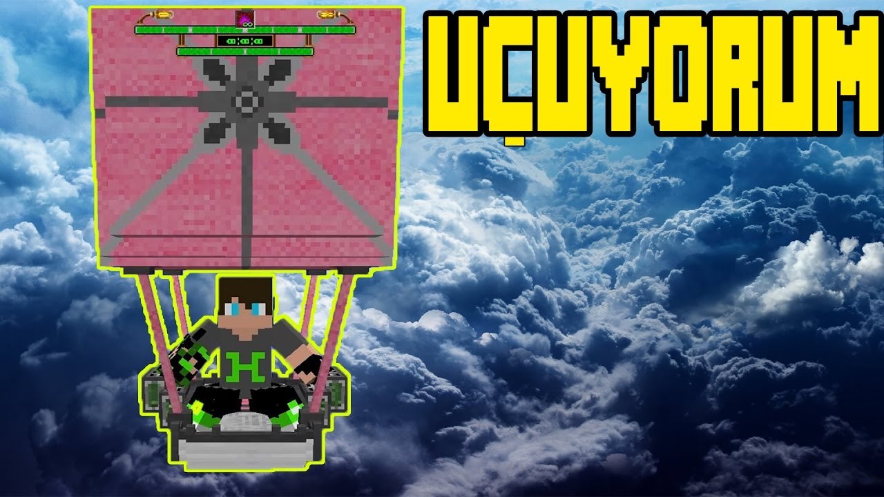 Minecraft Uçan Balon Modu [ ViesCraft Mod 1.10. 2]