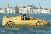 Homemade Wooden Ferrari Makes Waves In Venice | Ridiculous Rides