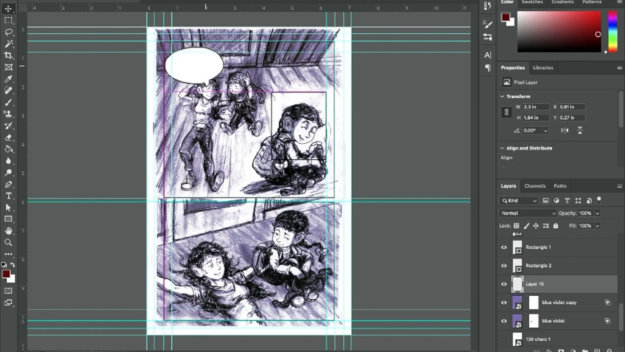 Time lapse: Cleaning and Lettering Page 138