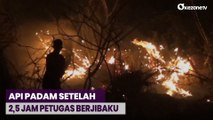 Diduga dari Puntung Rokok, Bukit Kawasan Wisata Teropong Kota Bandar Lampung Terbakar