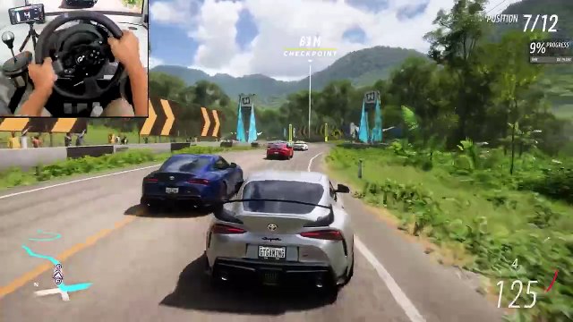 800HP Toyota GR Supra _ Forza Horizon 5 _ Thrustmaster T300RS gameplay