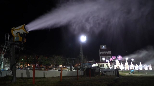 강원지역 스키장 인공 눈 만들기 시작...24일 첫 개장 / YTN