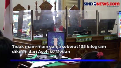 Kurir 135 Kilogram Ganja, Mahasiswa Lolos dari Hukuman Mati di Medan