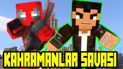 Minecraft Süper Kahraman Savaşları [ Deadpool vs Wolverine ]