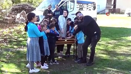 Köy okullarındaki öğrenciler, bilim ve sanatla buluşturuldu