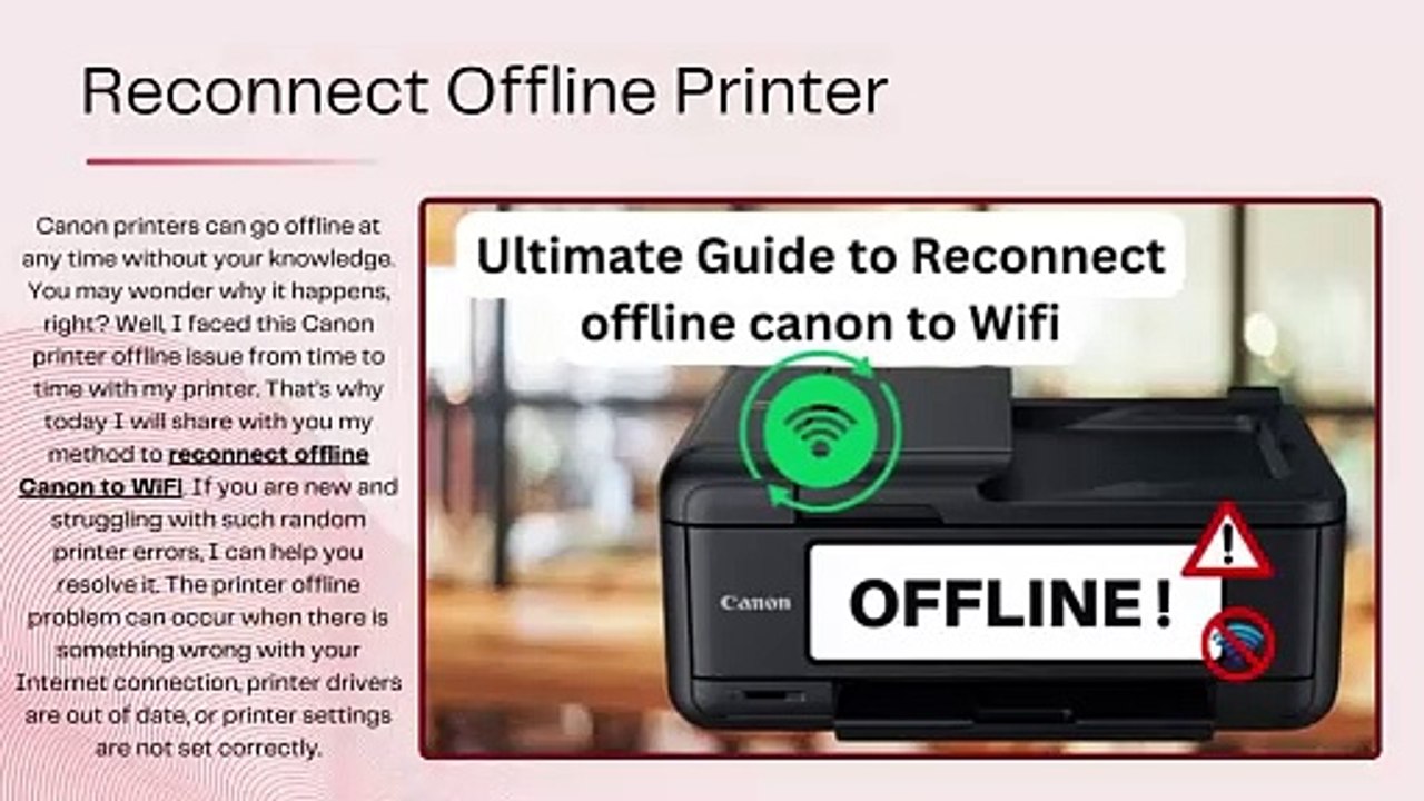 How to Reconnect Offline Canon to WiFi? [Ultimate Guide]