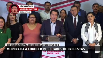 Morena define a los ganadores de la encuesta en diferentes estados. Pedro Gamboa, 10 de noviembre de 2023