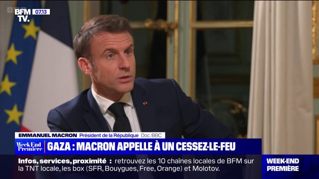Emmanuel Macron exhorte Israël à cesser les bombardements tuant des civils à Gaza
