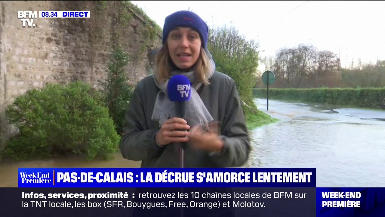 Pas-de-Calais: la décrue de la Liane s'amorce lentement