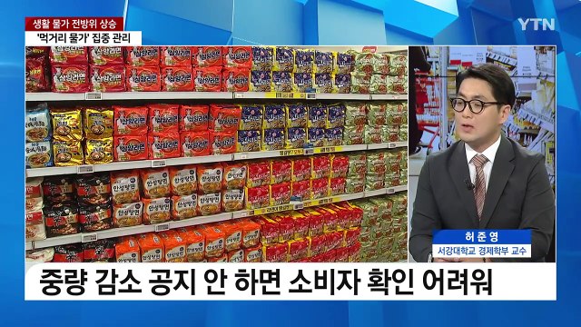 먹거리 물가 '껑충'...정부 주요 품목 밀착 관리 / YTN