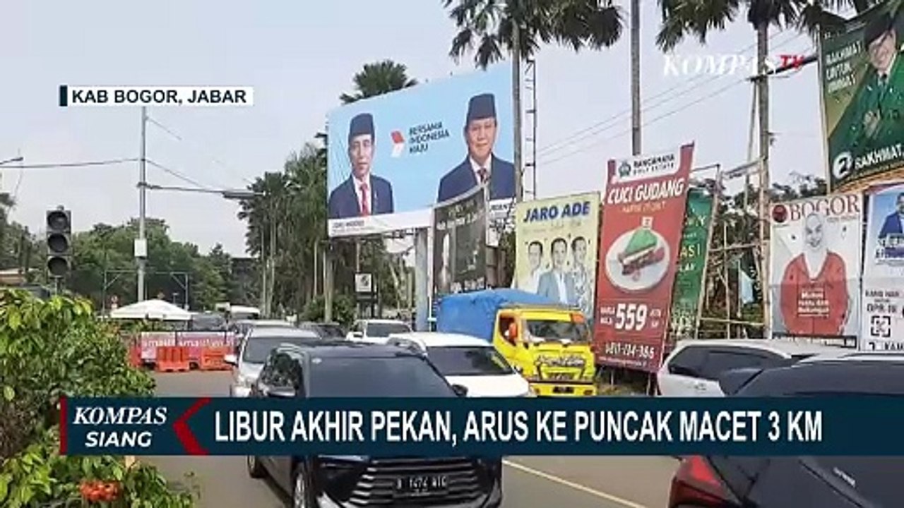 Libur Weekend, Arus Lalu Lintas Menuju Puncak Bogor Macet Hingga 3 Kilometer