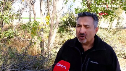 Konya'da volkanik gaz çıkışı başlayan obruklardan görüntüler