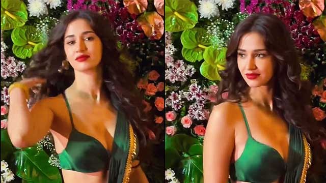 Disha Patani Green Revealing Saree Look Troll, Public Shocking Reaction Viral, Ekta Kapoor Diwali..