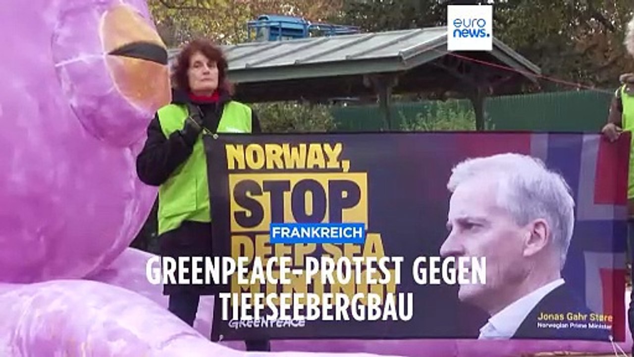 'Ozeane zerstören oder nicht' - Greenpeace-Protest gegen Tiefseebergbau