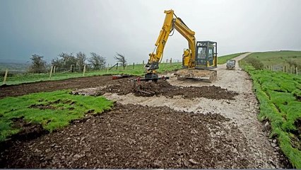 Rampion landscape reinstatement Tottington Mount 2019