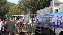 Aydın Büyükşehir Belediyesi, Söke'deki sel felaketinden etkilenenlere yem desteği sağlıyor