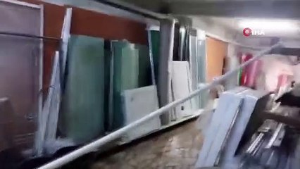 Güngören Belediyesi Yıkım İşlemi Sırasında Yan Binanın Dükkanını Su Bastı