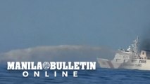 Chinese Coast Guard fires water cannon at Filipino vessel