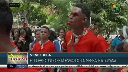 Download Video: Pueblo de Venezuela unido sale a las calles en defensa de la Guayana Esequiba.