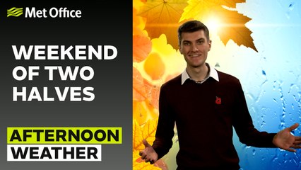 Met Office Afternoon Weather Forecast 11/11/23 - Fine today, turning unsettled Sunday