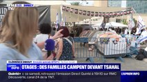 Israël: des familles d'otages campent devant le QG de l'armée à Tel Aviv