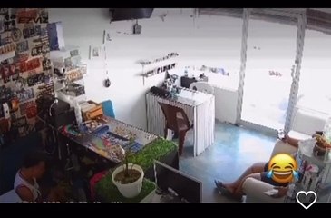 Camila y Alejandro durante el temblor