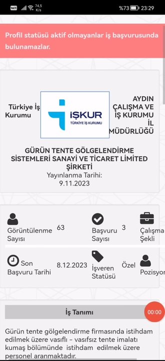 İş ilanı