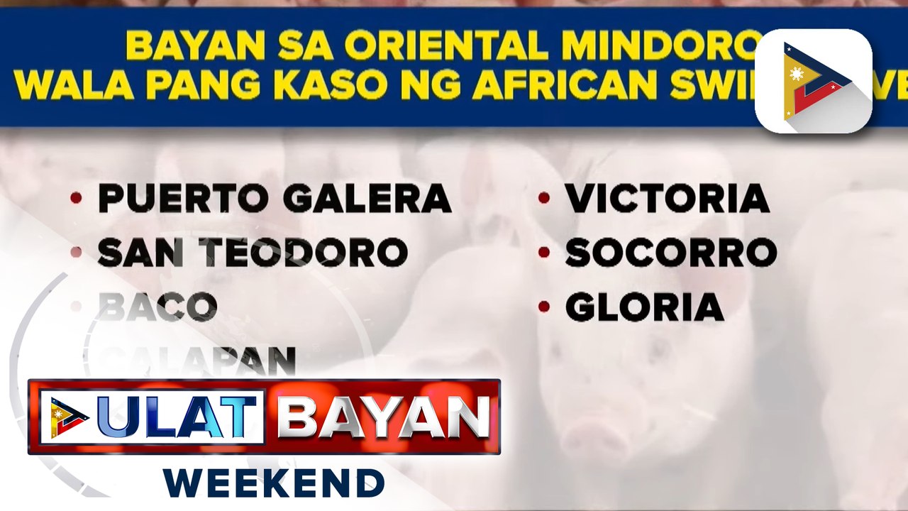 8 bayan sa Oriental Mindoro, isinailalim sa state of calamity dahil sa ASF