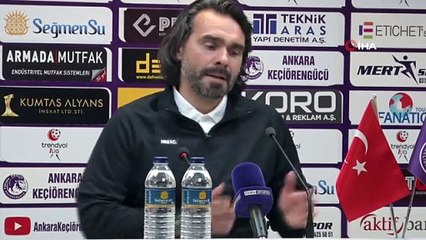 Cenk Özcan: "Ufak hatalarla kaçırdığımız goller var, daha fazla çalışmamız gerekiyor"