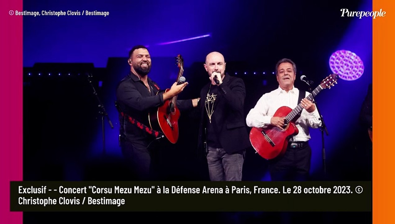 Florent Pagny rayonnant sur scène, il retrouve Jenifer, en tenue scintillante à Paris pour le concert Corsu Mezu Mezu