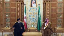 ولي العهد السعودي والرئيس الإيراني يلتقيان للمرة الأولى منذ اتفاق التقارب