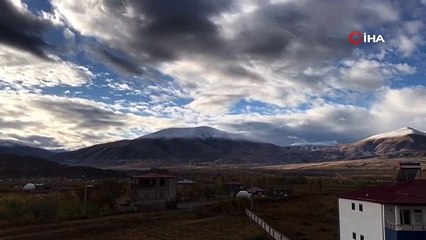 Iğdır’ın yüksek kesimleri yeniden beyaza büründü