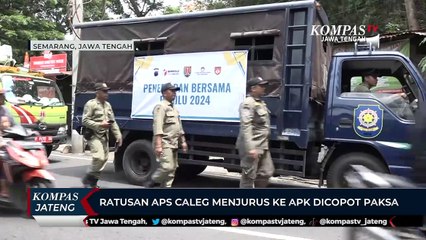 Ratusan APS Caleg Menjurus ke APK Dicopot Paksa