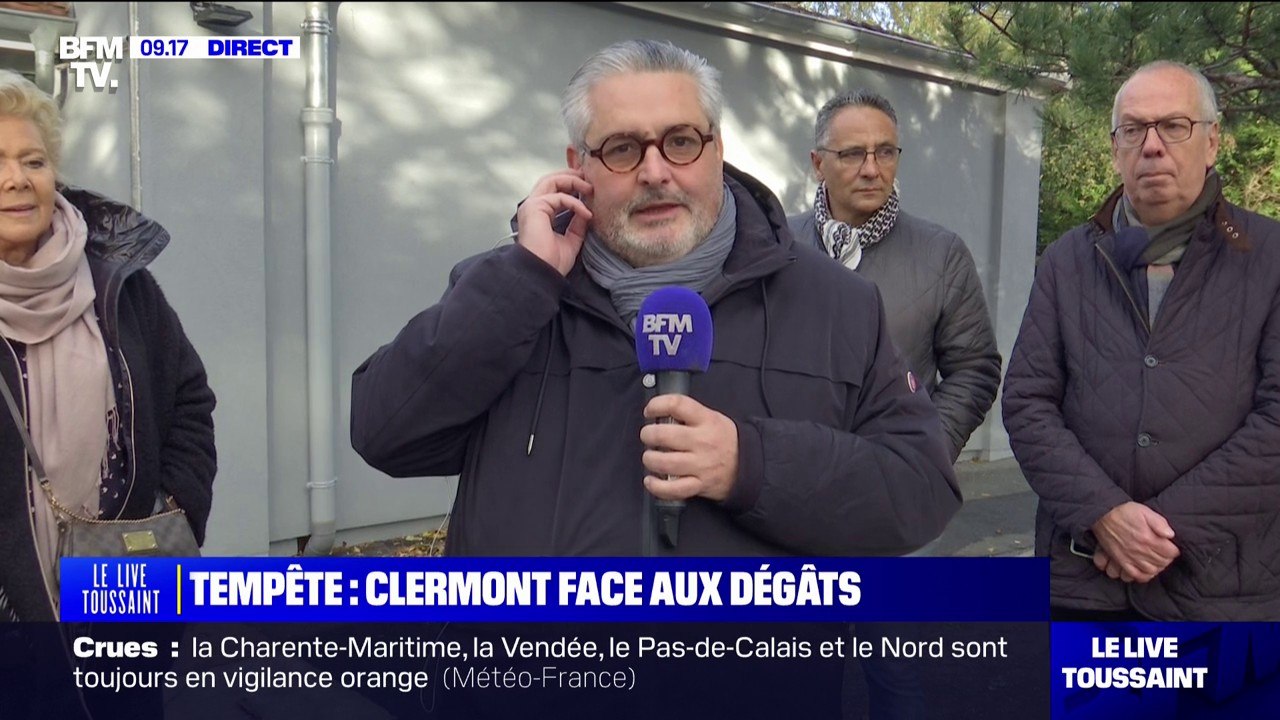 "Ça a été assez spectaculaire": après le passage de la tempête Frederico, le maire de Clermont-Ferrand témoigne