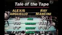 Alexis Arguello Vs Ray Mancini Extended Highlights HD - boxing - WBC world lightweight title