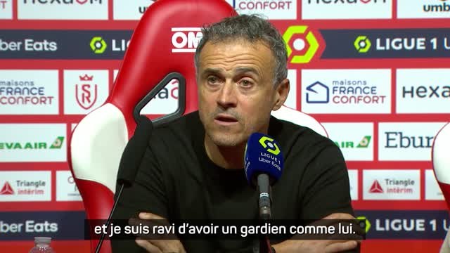 12e j. - Luis Enrique : Donnarumma ? Je suis ravi d'avoir un gardien comme lui