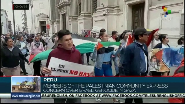Peru: Members of the Palestinian community express concern over Israeli genocide in Gaza