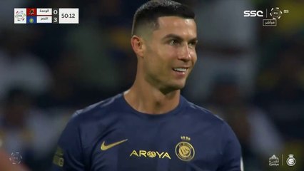 أهداف مباراة النصر 3 - 1 الوحدة _ هدف رونالدوووو
