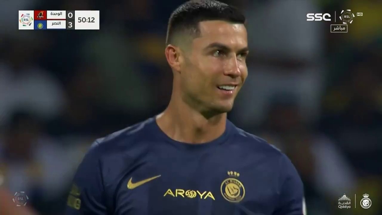 أهداف مباراة النصر 3 - 1 الوحدة _ هدف رونالدوووو