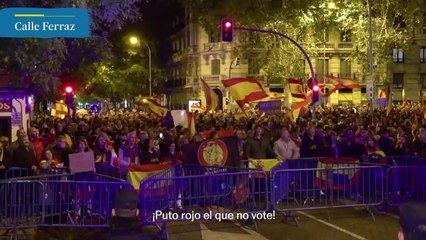 Novena noche de protestas en Ferraz
