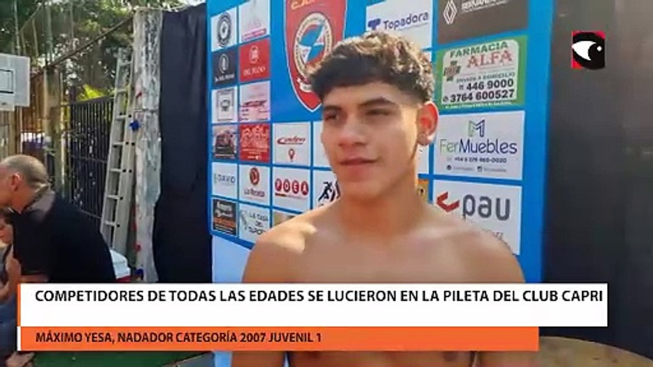 Competidores de todas las edades se lucieron en la pileta del Club CAPRI