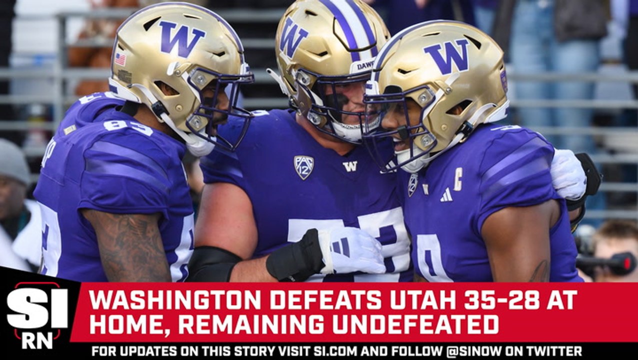 Washington Defeats Utah 35-28