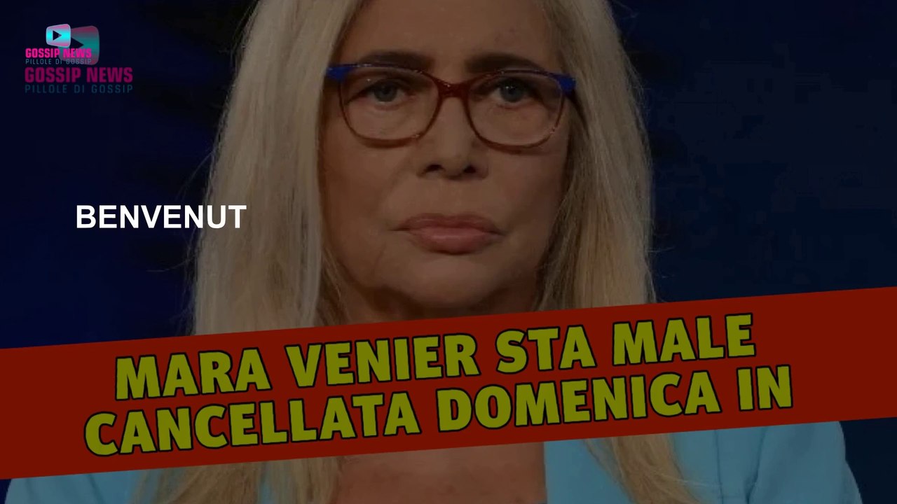 Mara Venier Sta Male: Cancellata Domenica In!