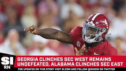 Georgia & Alabama Clinch SEC Divisional Titles