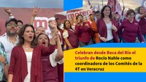 Celebran desde Boca del Río el triunfo de Rocío Nahle como coordinadora de los Comités de la 4T en Veracruz