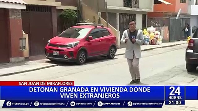 San Juan de Miraflores: hacen explotar granada en vivienda de extranjeros